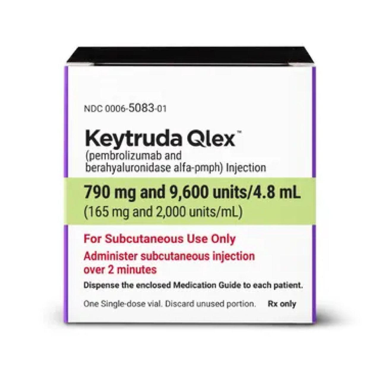 帕博利珠单抗皮下注射剂(Keytruda Qlex)