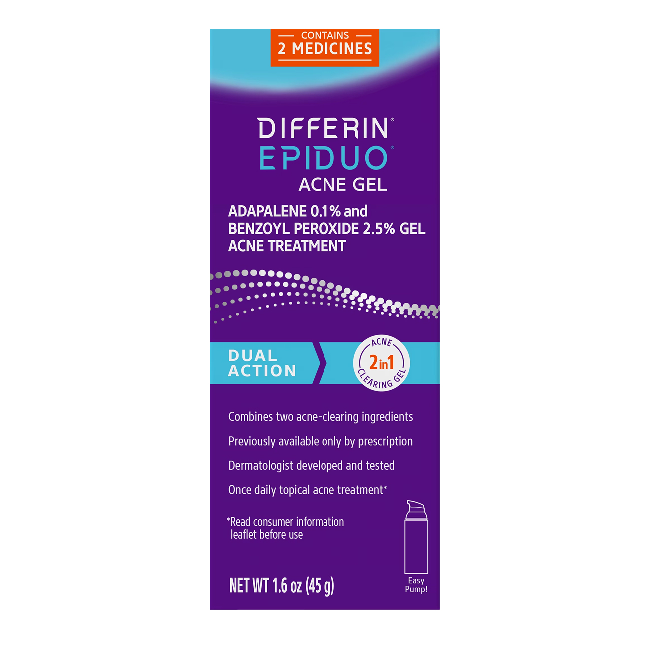达芙文艾匹多痤疮凝胶(Differin Epiduo Acne Gel)